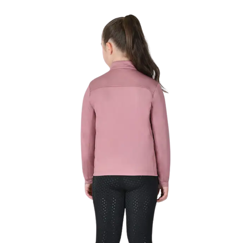 Dublin Kids Breathable Long Sleeve Riding Top - Dusty Rose-1