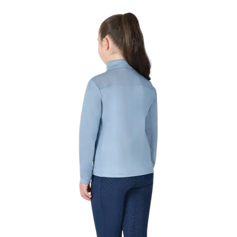 Dublin Kids Breathable Long Sleeve Riding Top - Blue Fog-1