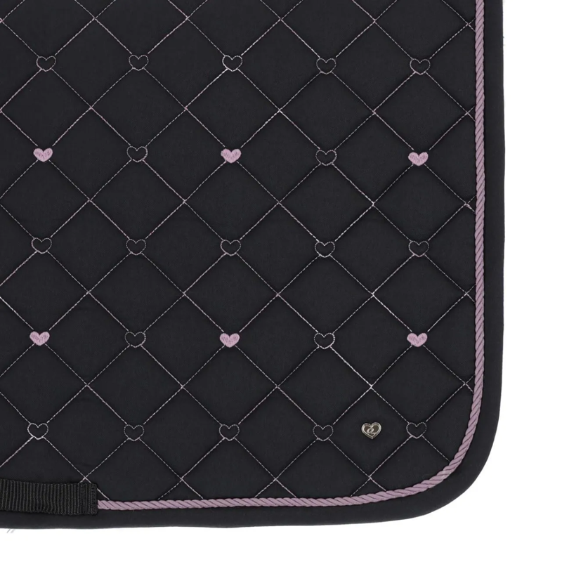 QHP Lize Saddlepad - Black/Violet-2