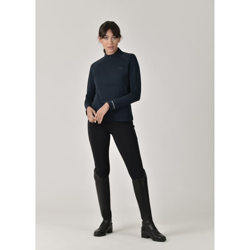 WeatherBeeta Bamboo Long Sleeve Performance Base Layer - Navy-2
