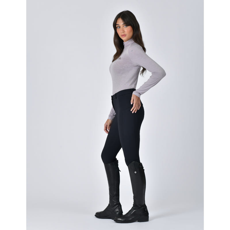 WeatherBeeta Bamboo Long Sleeve Performance Base Layer - Burnished Lilac-2