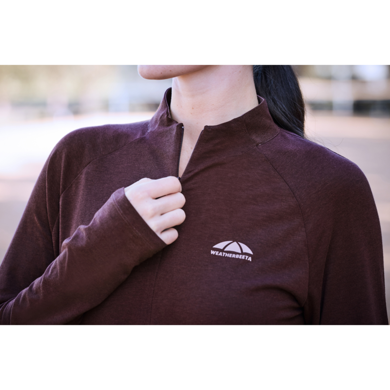 WeatherBeeta Bamboo Long Sleeve Performance Base Layer - Mulberry-1