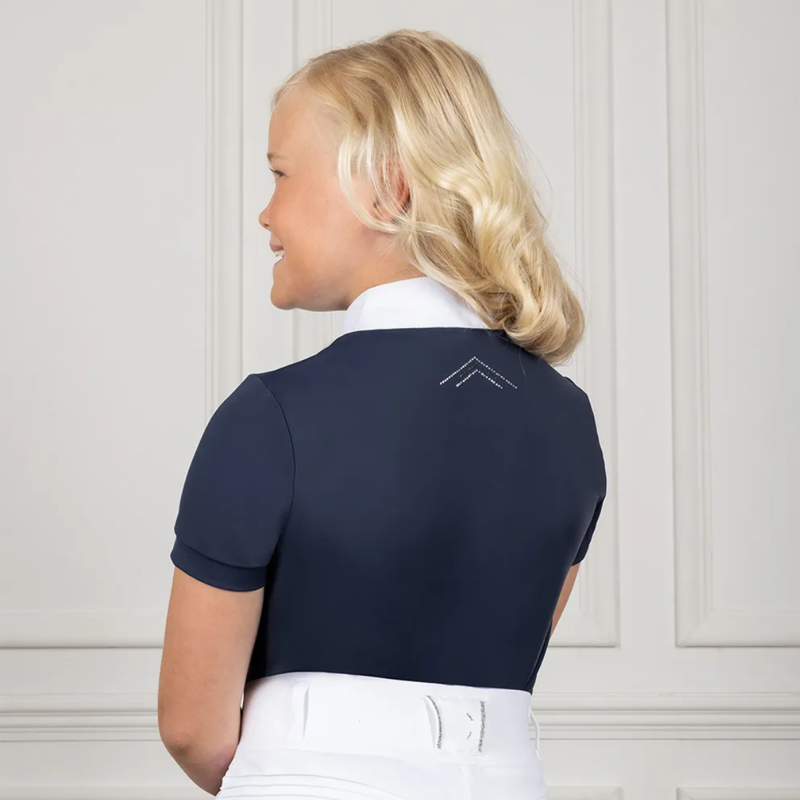 Coldstream NG Harthill Diamante Show Shirt - Navy-1