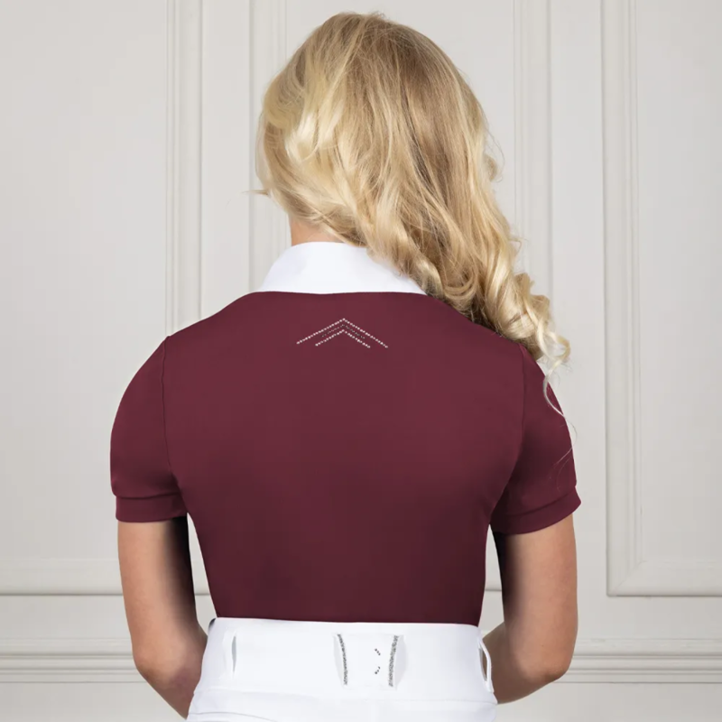Coldstream NG Harthill Diamante Show Shirt - Windsor Wine-1