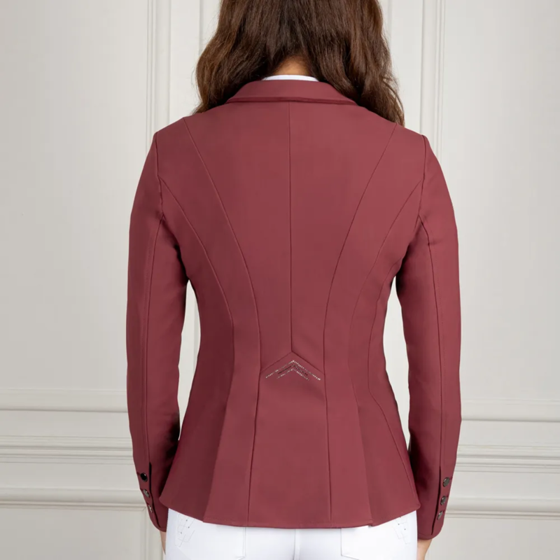 Coldstream Ladies Harthill Diamante Show Jacket - Windsor Wine-2