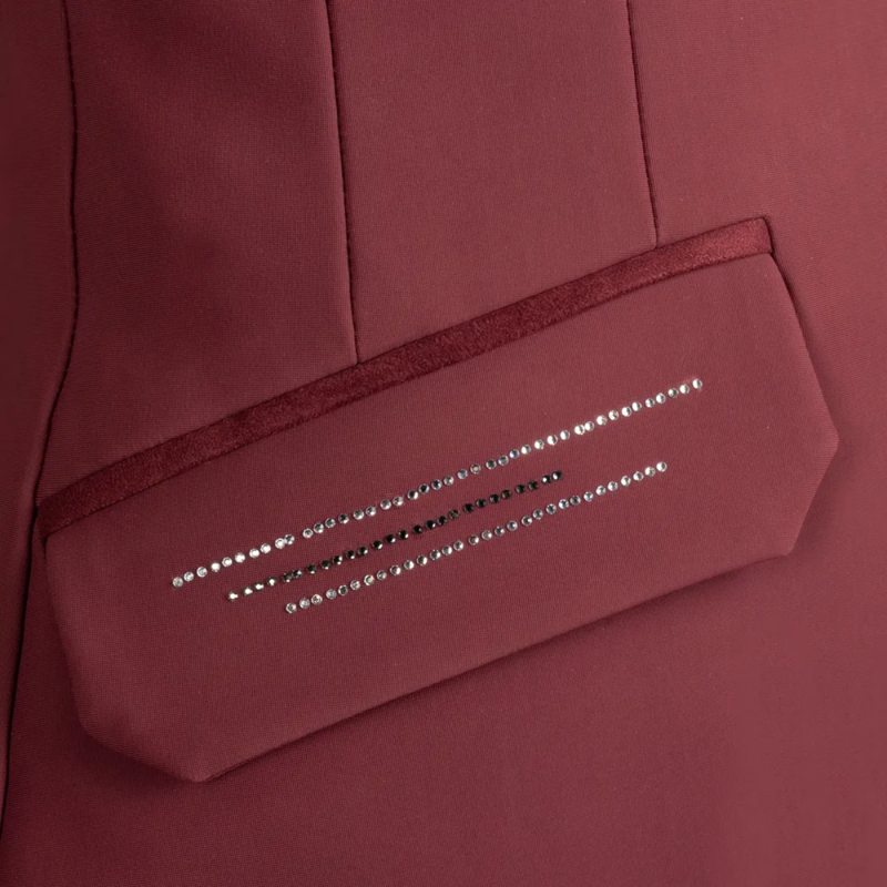 Coldstream Ladies Harthill Diamante Show Jacket - Windsor Wine-6