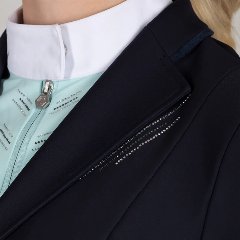 Coldstream Ladies Harthill Diamante Show Jacket - Navy-5