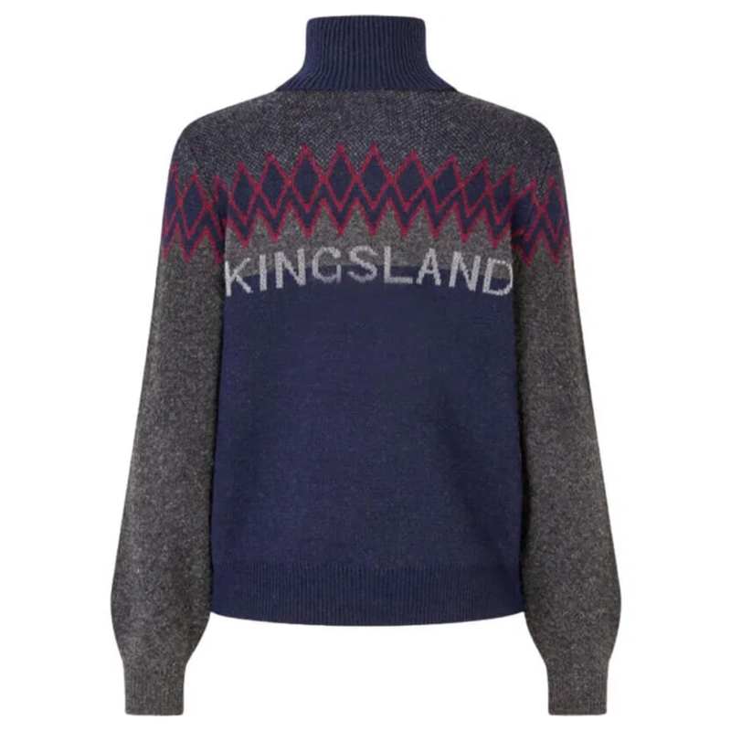 Kingsland KLMontez Ladies Rollneck Knit - Grey Forged Iron-1