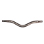 ProPresicce Signature Curved Diamante Browband by Hy Equestrian - Brown/Silver