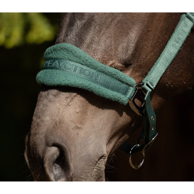 ProReaction Dura Fleece Headcollar by Hy Equestrian - Hunter Green-1