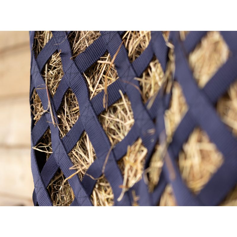 Slow Flow Diamond Hay Bag by Hy Equestrian - Navy-3