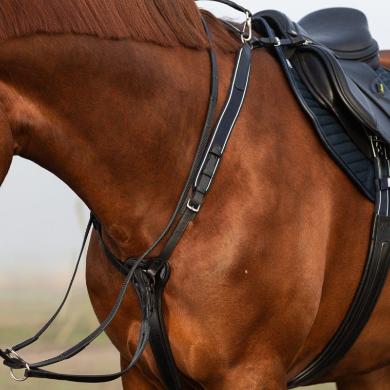 Horseware Micklem Breastplate With Martingale - Black-1