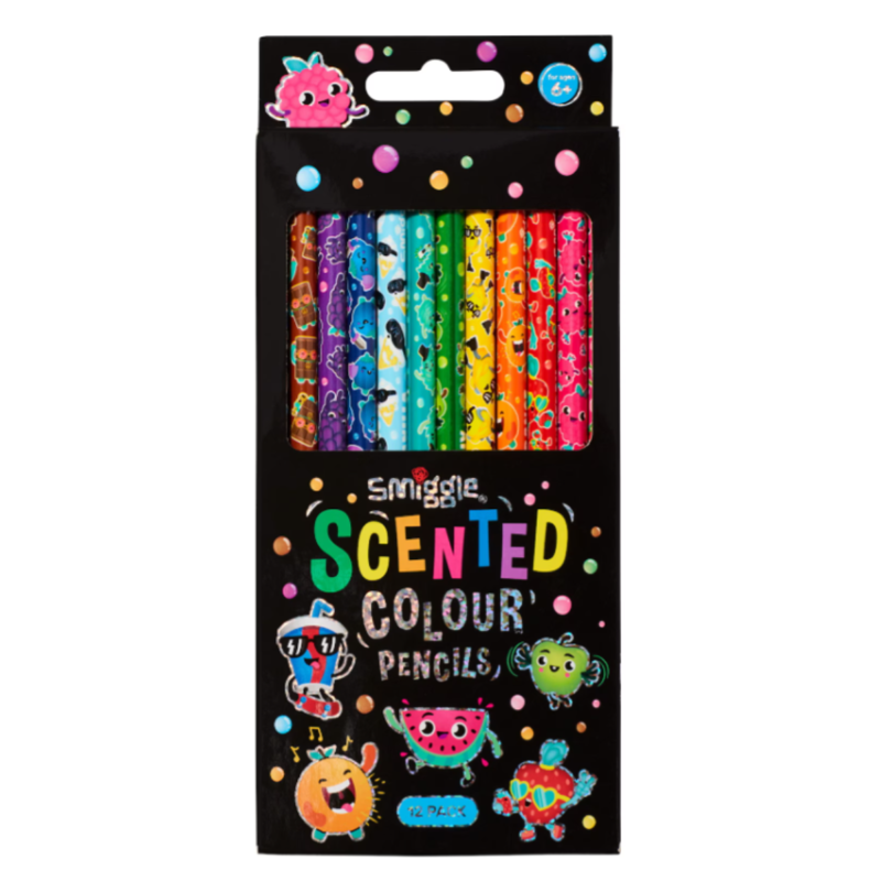 Smiggle Scented Colour Pencil Pack X12 - Mix
