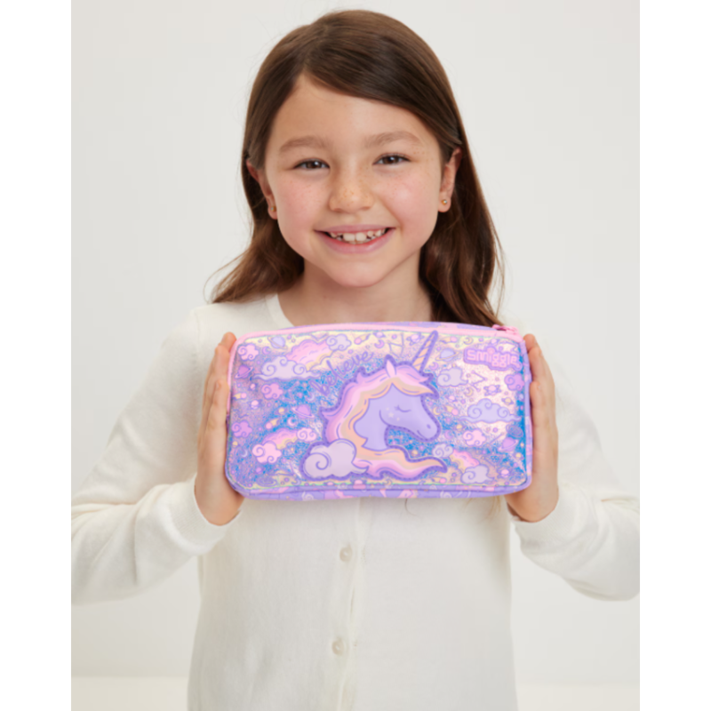 Smiggle Eclipse Pocket Character Pencil Case - Lilac-2