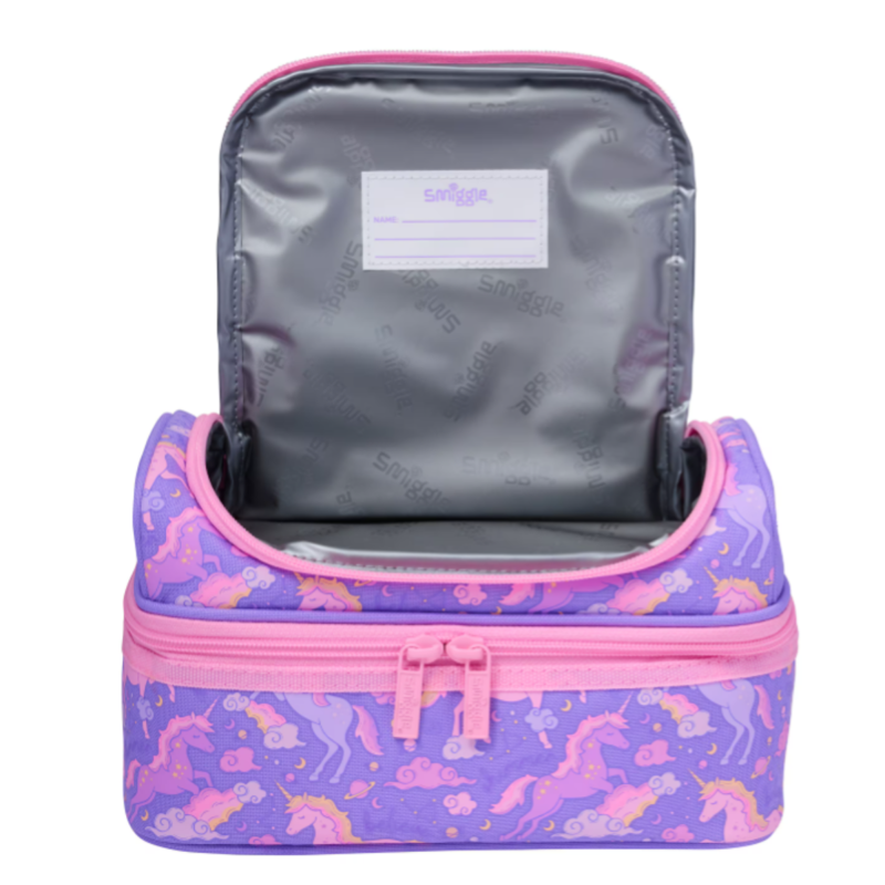 Smiggle Eclipse Double Decker Lunchbox - Lilac-1