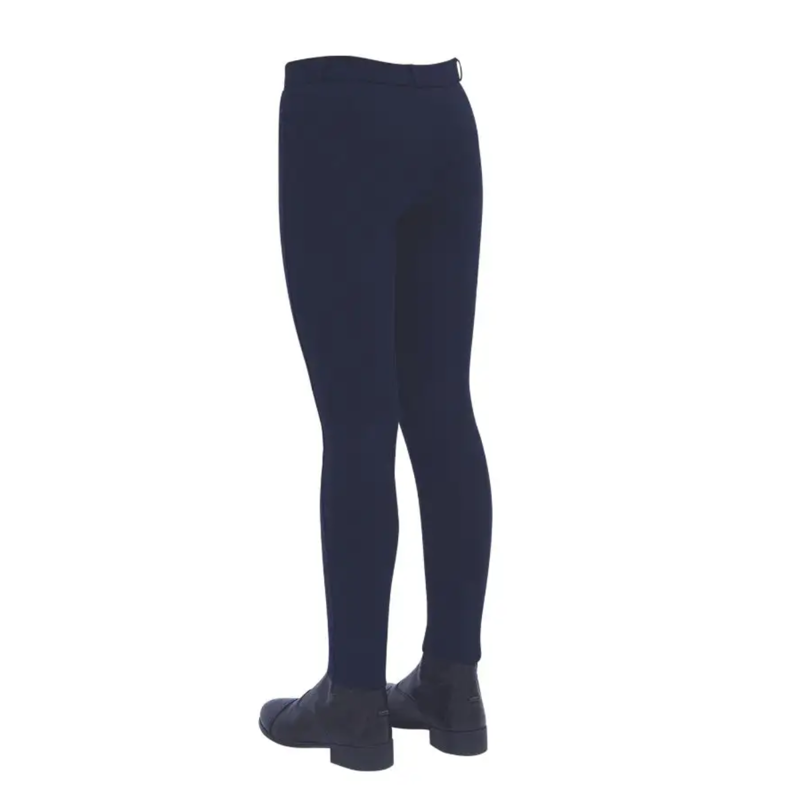Dublin Kids Supa-Fit Zip Up Knee Patch Jodhpurs - Navy-1