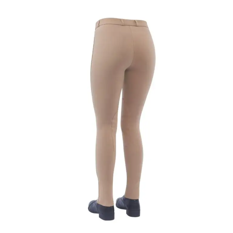 Dublin Ladies Supa-Fit Zip Up Knee Patch Jodhpurs - Beige-1