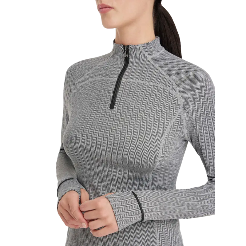 LeMieux Ladies Aspen Herringbone Base Layer - Black-2