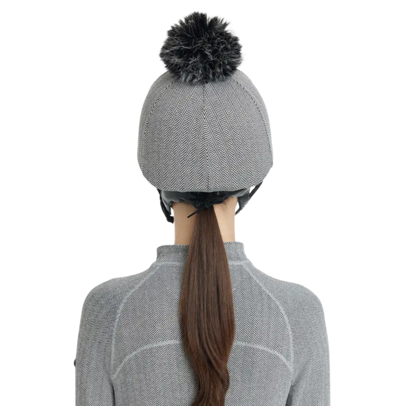 LeMieux Aspen Herringbone Hat Silk - Black-1