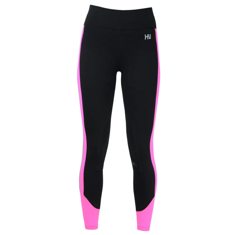 Reflector Ladies Breeches by Hy Equestrian - Pink/Black
