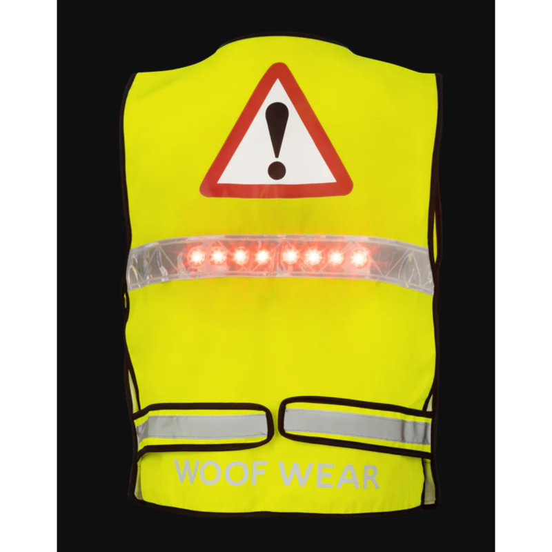 Woof Wear Junior LED Hi Vis Riding Vest - Hi Viz Yellow-5