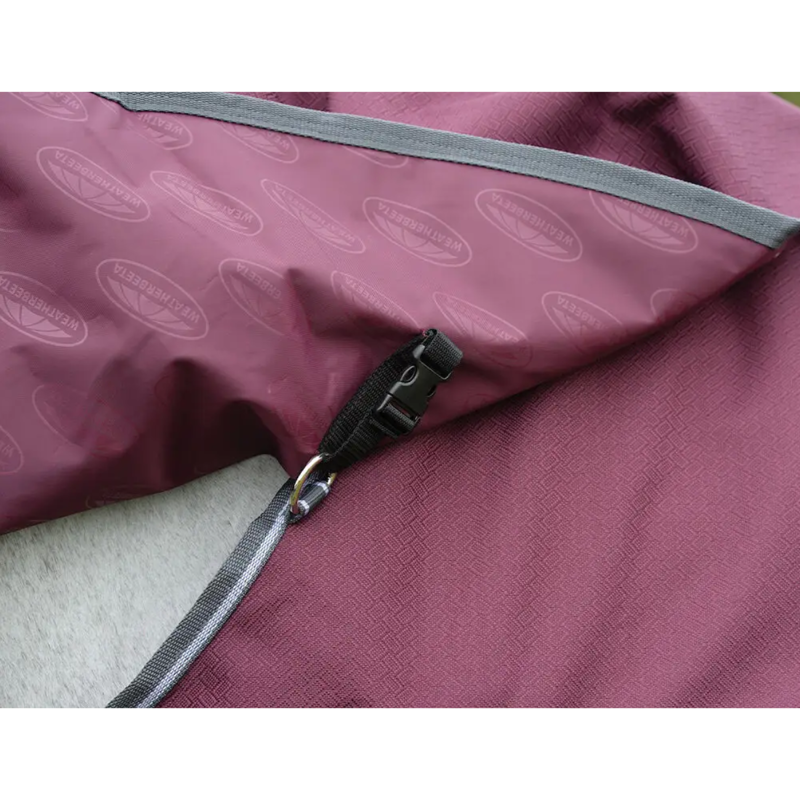 WeatherBeeta ComFiTec Plus Dynamic II Medium/Lite Turnout Rug Neck Cover - Maroon/Grey/White-1