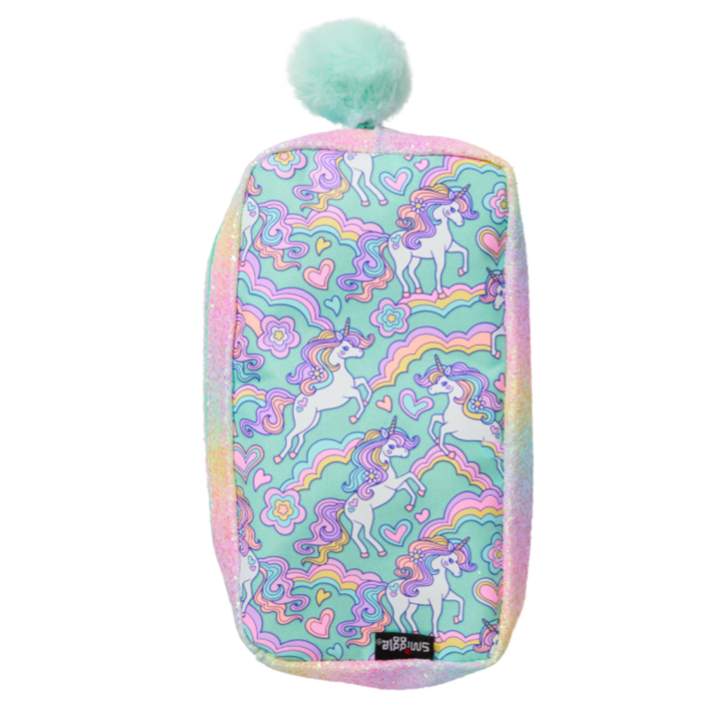 Smiggle Limitless Pocket Character Pencil Case - Mint-1