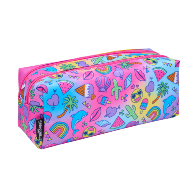Smiggle Wonder World Twin Zip Pencil Case - Mix-1