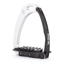 Tech Venice Sloped M Medium Safety Stirrups - Silver/Black