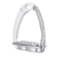 Tech Venice Sloped M Medium Safety Stirrups - Silver/Titanium