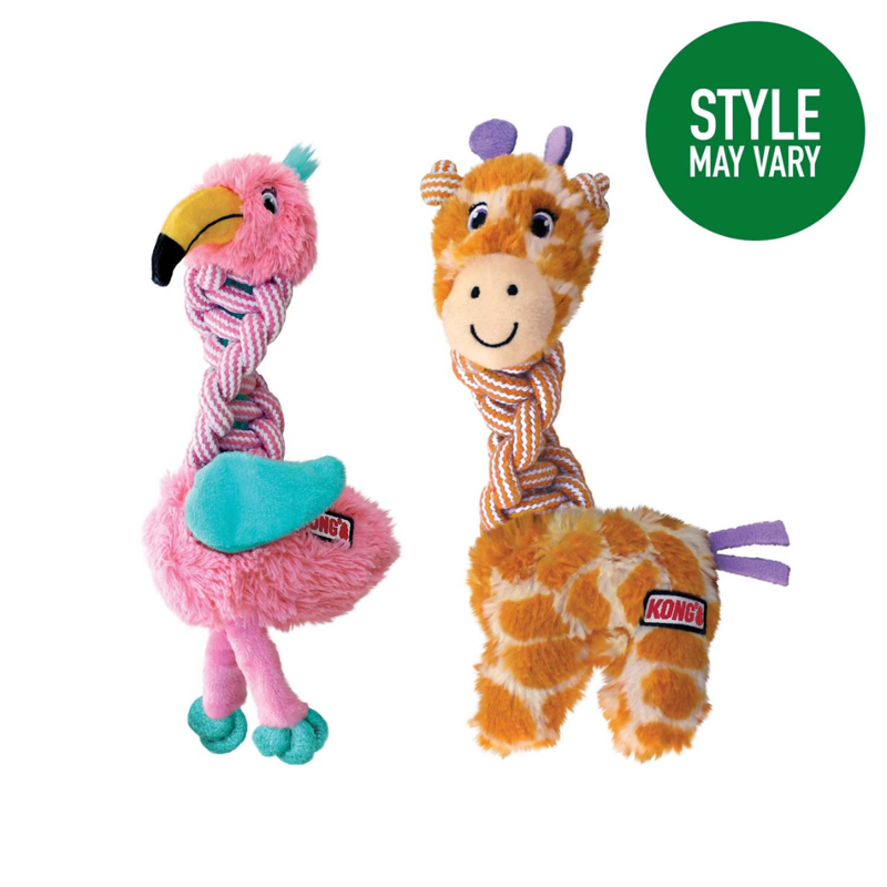 KONG Knots Twists Dog Toy - Assorted Characters