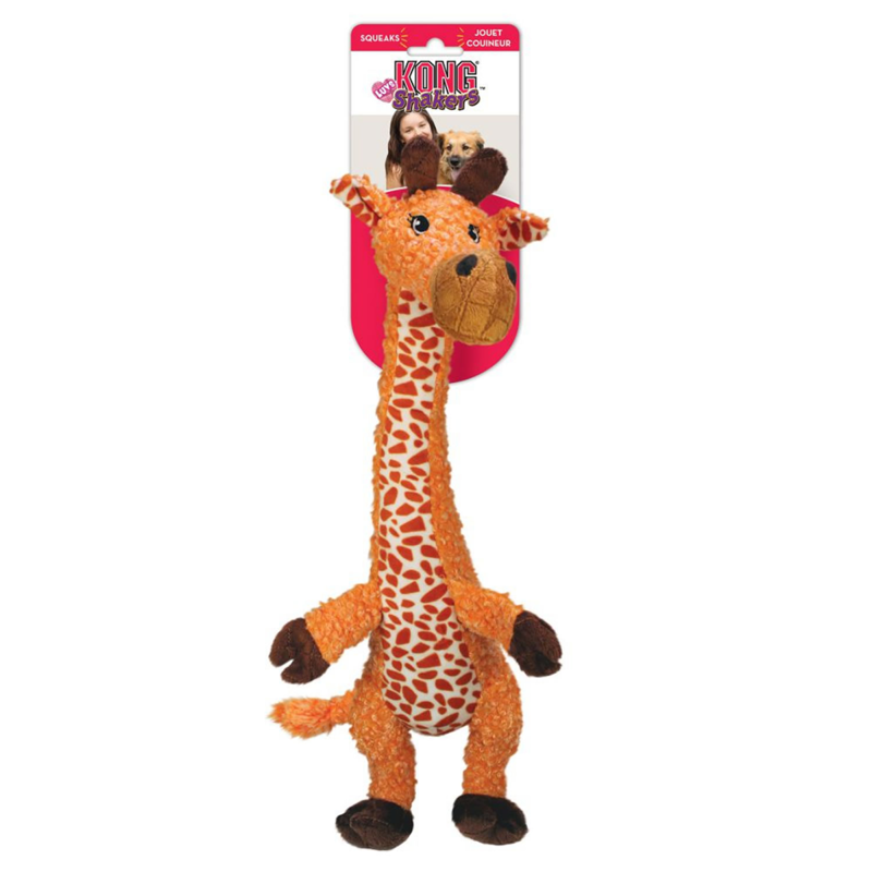 KONG Shakers Luvs Giraffe Dog Toy - Large