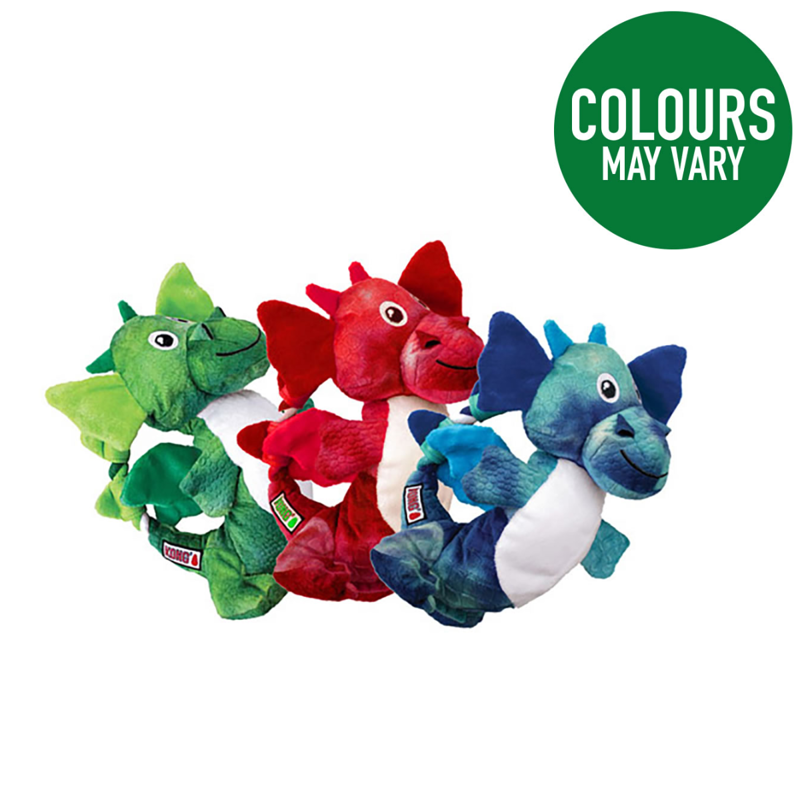 KONG Knots Dragon Dog Toy Medium/Large - Assorted Colours