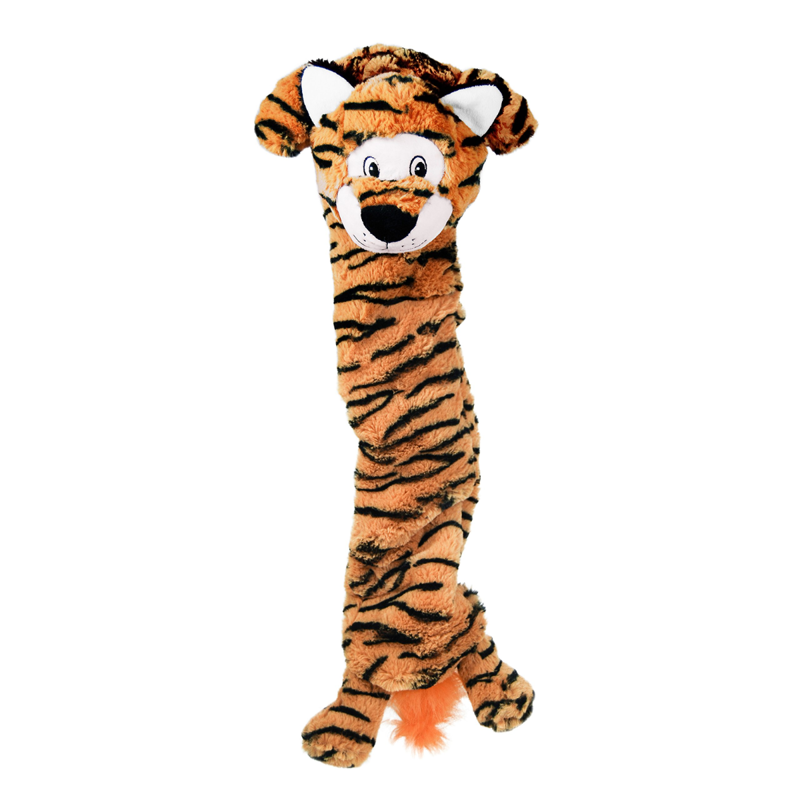 KONG Stretchezz Jumbo Tiger Dog Toy - X Large