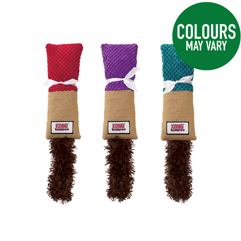 KONG Cat Kickeroo Cuddler Cat Toy - Assorted Colours