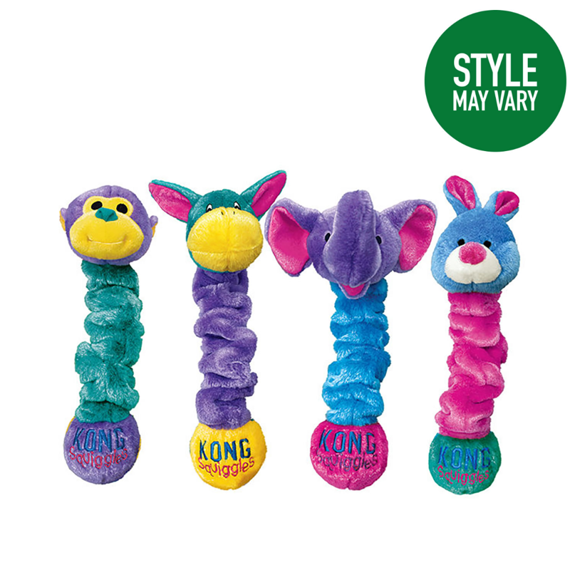 KONG Squiggles Dog Toy - Assorted Characters