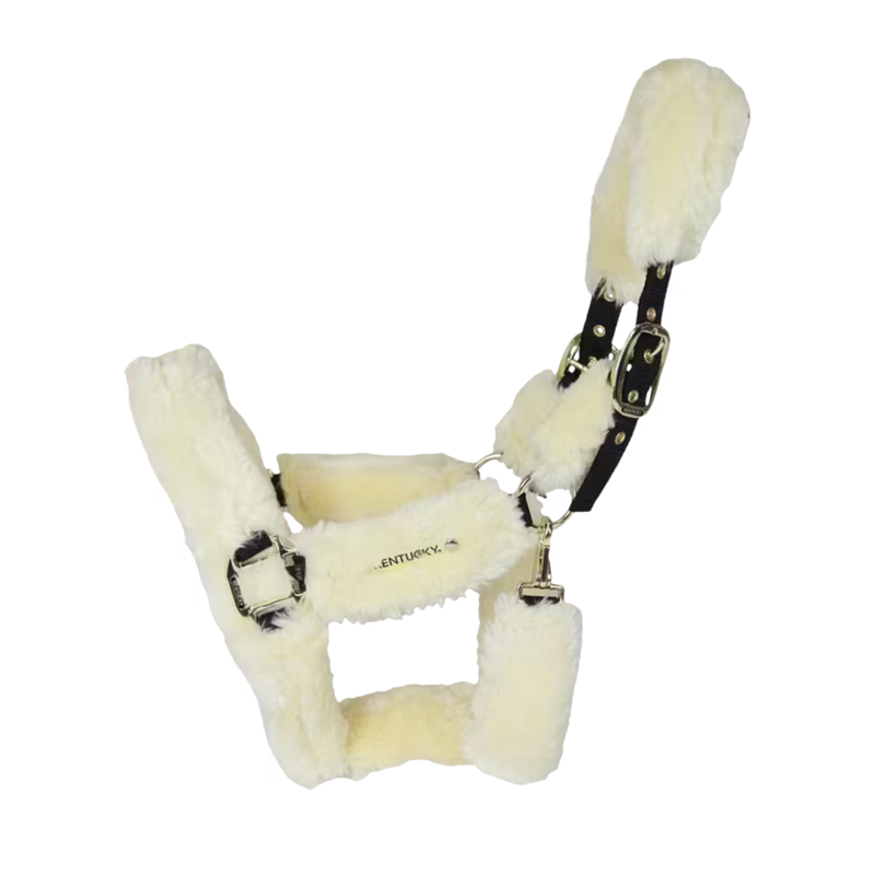 Kentucky Sheepskin Shipping Headcollar - Natural-1