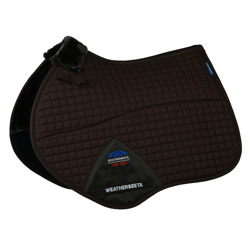 WeatherBeeta Prime Air-Tec Comfy Fleece Jump Shaped Saddlepad - Brown
