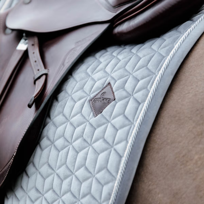 Kentucky Velvet Jumping Saddlepad - Grey-2