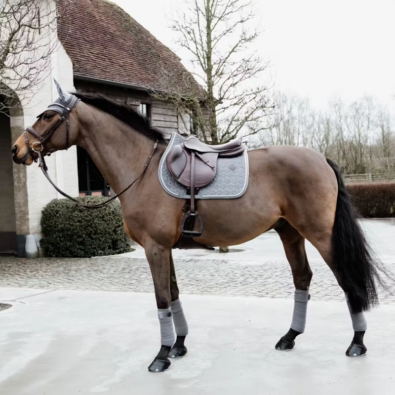 Kentucky Velvet Jumping Saddlepad - Grey-4