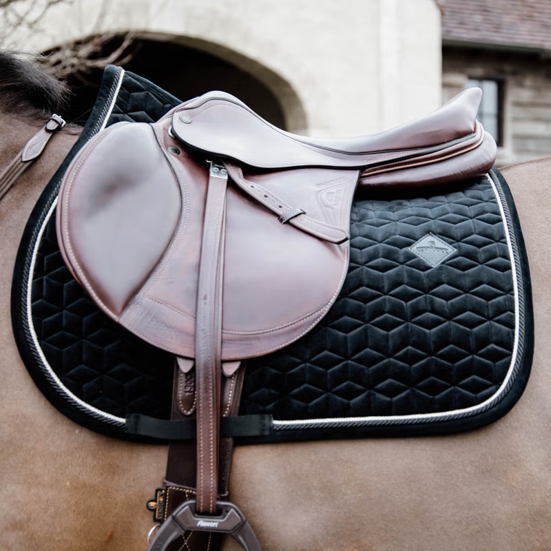 Kentucky Velvet Jumping Saddlepad - Black-1