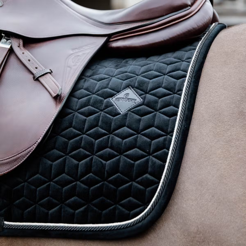 Kentucky Velvet Jumping Saddlepad - Black-2