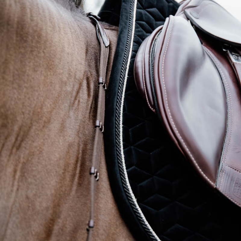 Kentucky Velvet Jumping Saddlepad - Black-3