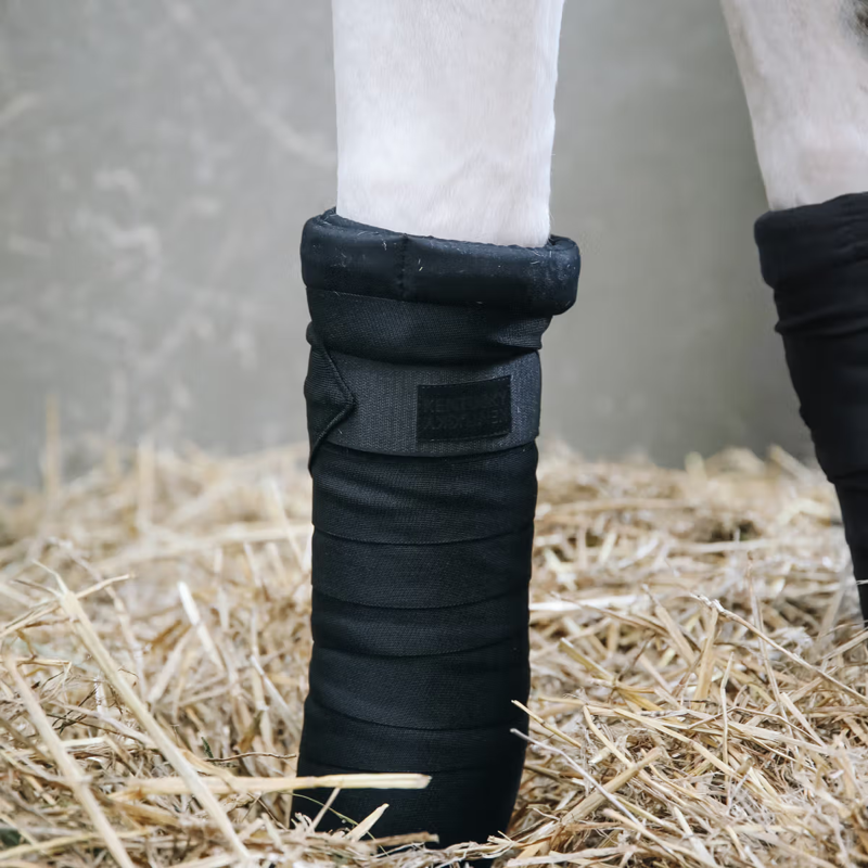 Kentucky Repellent Stable Bandages - Black-1