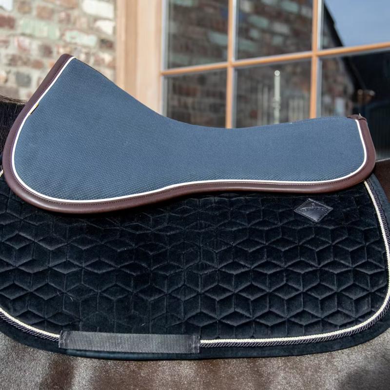 Kentucky Anatomic Absorb Half Pad - Navy/White/Brown-1