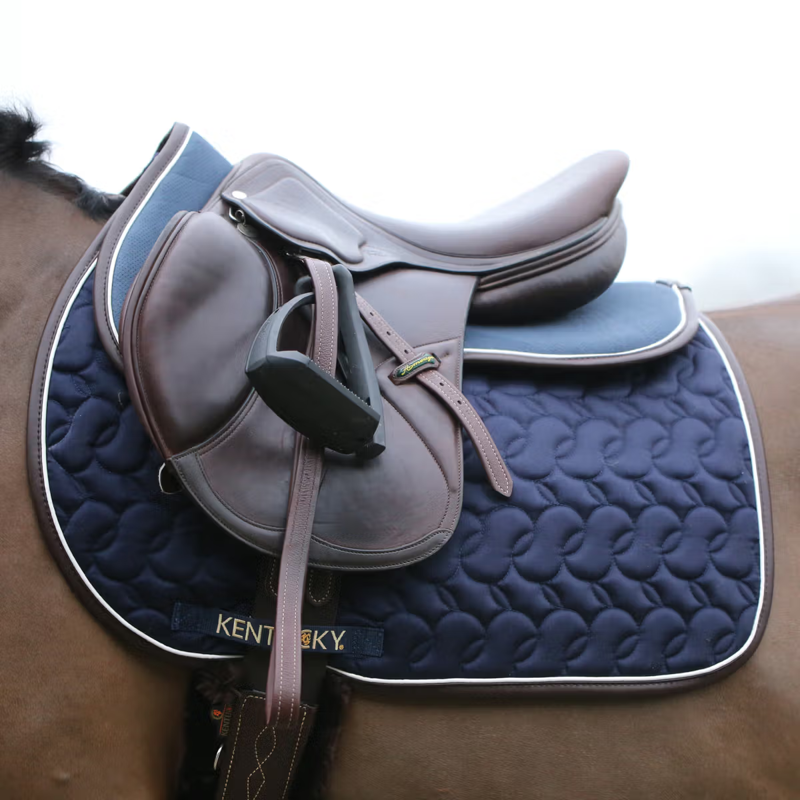 Kentucky Anatomic Absorb Half Pad - Navy/White/Brown-4