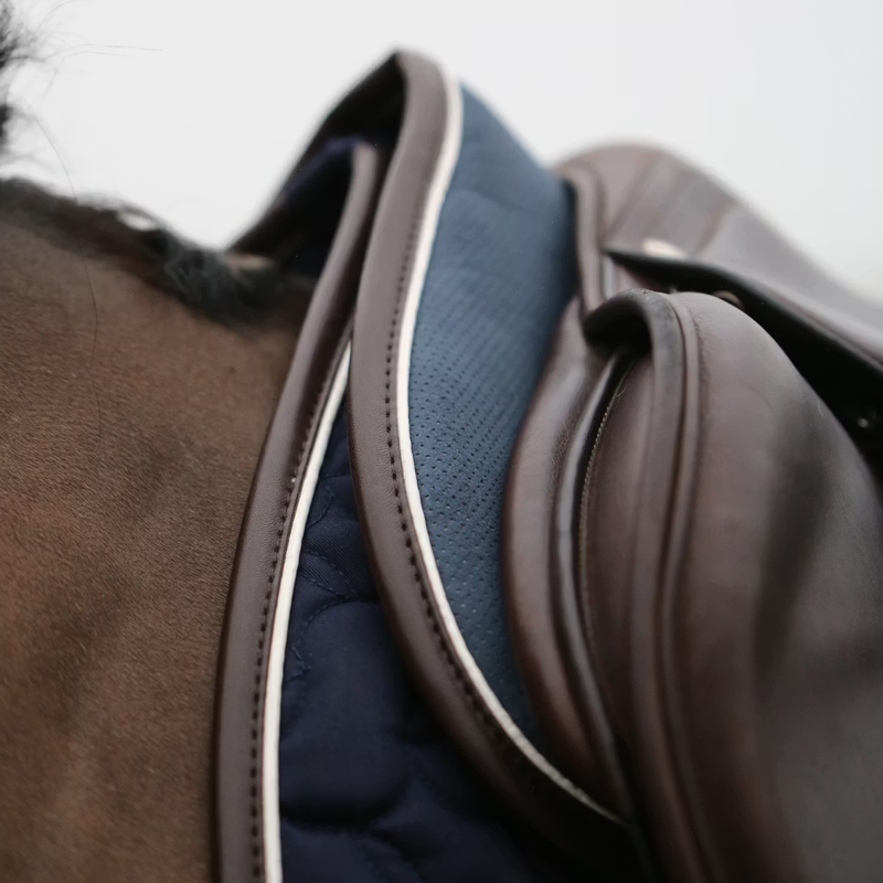 Kentucky Anatomic Absorb Half Pad - Navy/White/Brown-5