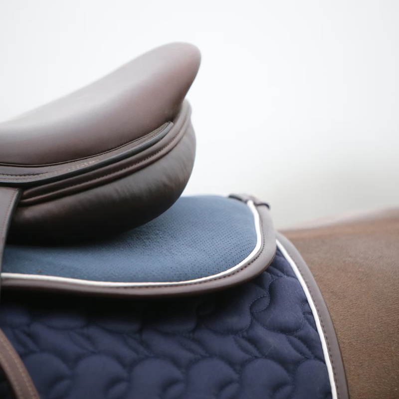 Kentucky Anatomic Absorb Half Pad - Navy/White/Brown-6