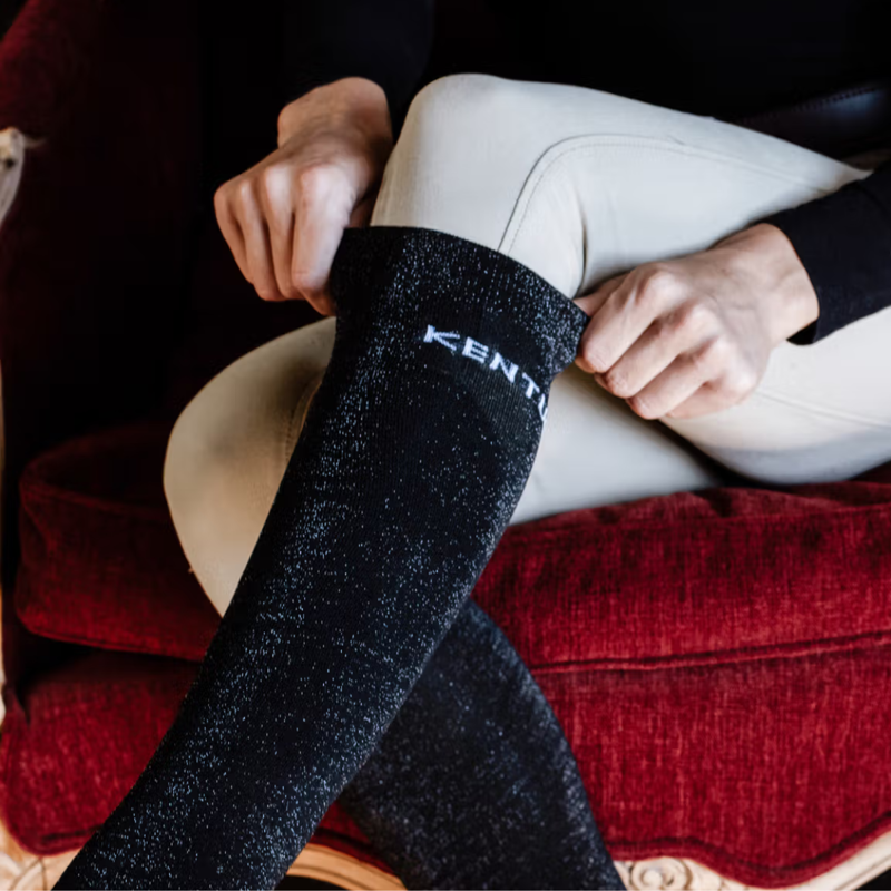 Kentucky Glitter Socks - Black-2