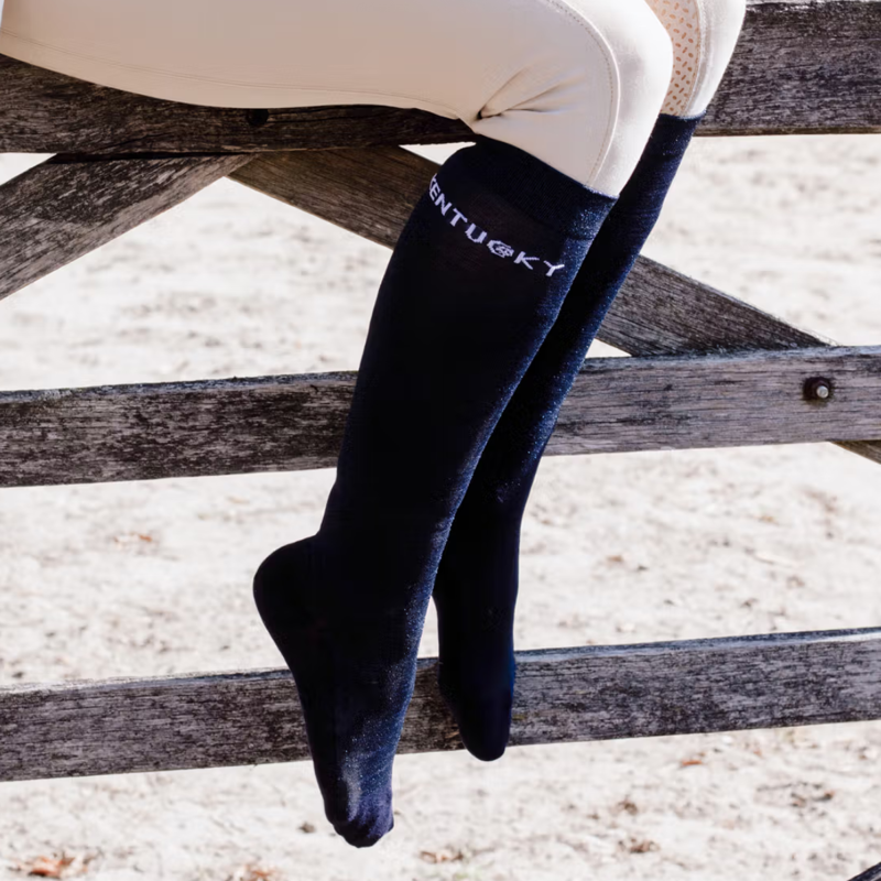 Kentucky Glitter Socks - Navy-1